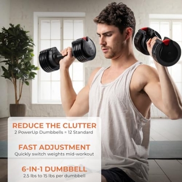 Adjustable Dumbbells for Home Gym - Lifepro