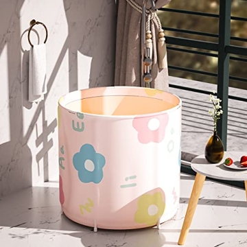 Genrenyen Portable Bathtub for Adults - Foldable Spa Tub