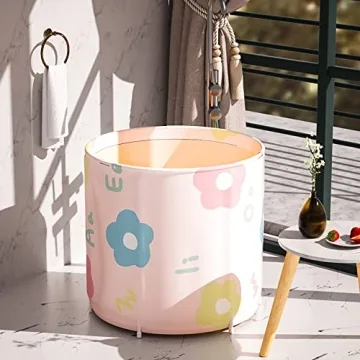 Genrenyen Portable Bathtub for Adults - Foldable Spa Tub