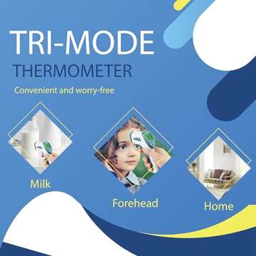 Elate Non Contact/No Touch Digital Forehead Thermometer for Adults, Kids, and Babies. Accurate Hospital Medical Grade Touchless Temporal Thermometer FSA HSA Approved