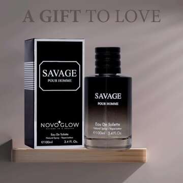 Savage for Men 3.4 Oz Men's Eau De Toilette Spray Refreshing & Warm Masculine Scent for Daily Use Men's Casual Cologne Great Holiday Gift Smell Fresh All Day A Gift for Any Occasion