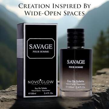 Savage for Men 3.4 Oz Men's Eau De Toilette Spray Refreshing & Warm Masculine Scent for Daily Use Men's Casual Cologne Great Holiday Gift Smell Fresh All Day A Gift for Any Occasion