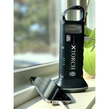 XTorch LED Rechargeable Flashlight with Solar Charger