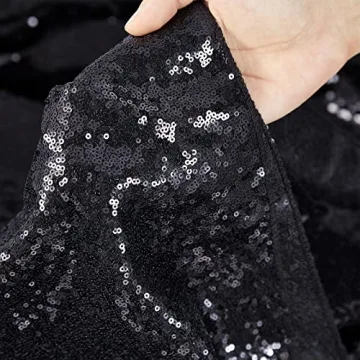 Elegant Black Sequin Backdrop Curtains for Stunning Events