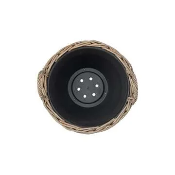 Stylish Rattan Kobo Indoor Outdoor Planter with Handles