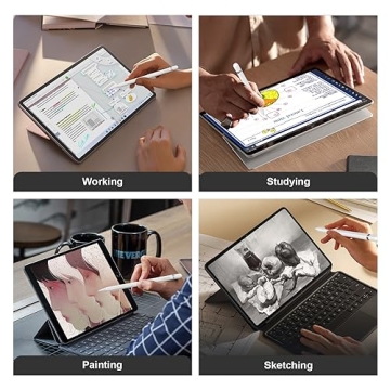 Shortcut Smart Button Stylus Pen for iPad Apple Pencil 1st 2nd Generation,BENWIS Pro 3X Fast Charge Apple Pencil Work for 2018-2023 iPad 6/7/8/9/10, iPad Mini 5/6, iPad Air 3/4/5, iPad Pro 11"/12.9"