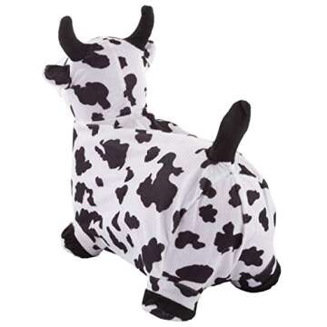 Happy Trails Bouncy Cow Inflatable Ride-On Toy for Toddlers