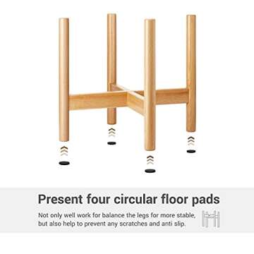 Mkono Mid Century Plant Stand for Indoor Flower Pots