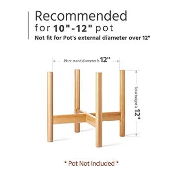 Mkono Mid Century Plant Stand for Indoor Flower Pots