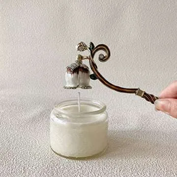 Pasiir Candle Snuffer, Unique Candle Extinguisher Snuffer, Decorative Candle Extinguisher Metal Candle Tool