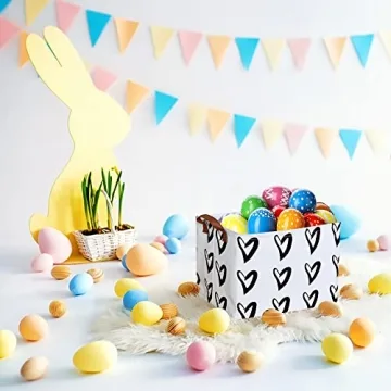 CLOCOR Heart Rectangular Basket for Kids Storage and Gifts