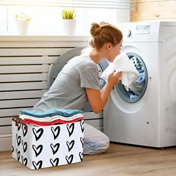 CLOCOR Heart Rectangular Basket for Kids Storage and Gifts