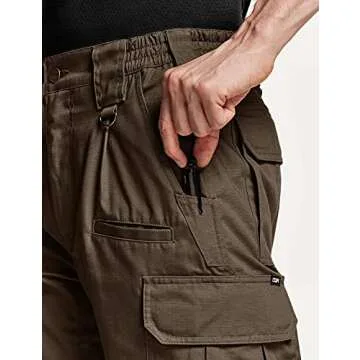 CQR Men's Tactical Pants - Lightweight Water Resistant Cargo Pants