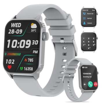 TRAUSI Smart Watches for Women Men - 1.83” HD Smartwatch with 120 Sports Modes, Heart Rate/Sleep M...