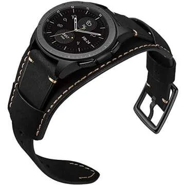 Premium CooBES 22mm Leather Band for Samsung Galaxy Watches