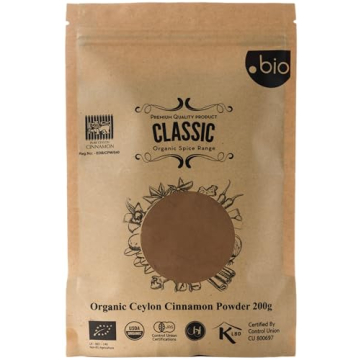 Organic Ceylon Cinnamon Powder | Premium Quality from Sri Lanka | 7oz (200g) Resealable Bag