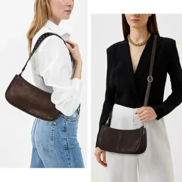 GETERUUV Stylish Red PU Leather Handbag for Women