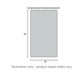 Guken Linen Curtains 96 Inch Light Filtering 2 Panels