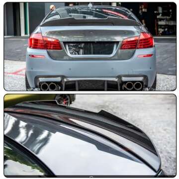 MCARCAR KIT Carbon Fiber Trunk Spoiler for 2010-2016 BMW 5 Series F10