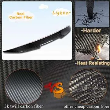 Real Carbon Fiber Trunk Spoiler for BMW 5 Series F10