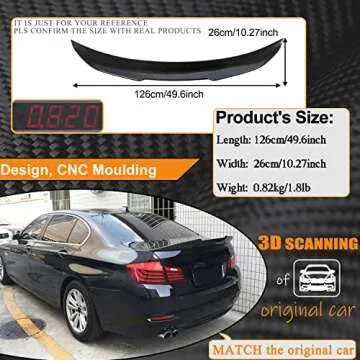 Real Carbon Fiber Trunk Spoiler for BMW 5 Series F10