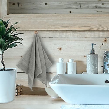 Luxurious Monogrammed Hand Towels, Set of 2 - Personalized 100% Turkish Cotton Gift - 16 x 30 Inches - Soft and Absorbent