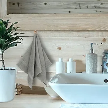 Luxurious Monogrammed Hand Towels, Set of 2 - Personalized 100% Turkish Cotton Gift - 16 x 30 Inches - Soft and Absorbent