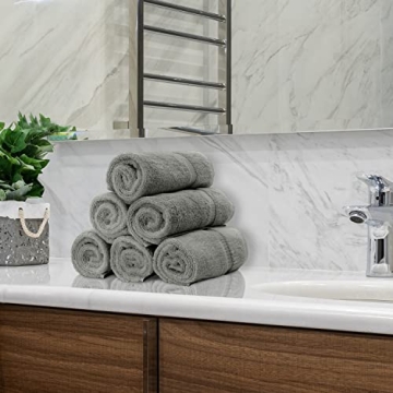 Luxurious Monogrammed Hand Towels, Set of 2 - Personalized 100% Turkish Cotton Gift - 16 x 30 Inches - Soft and Absorbent