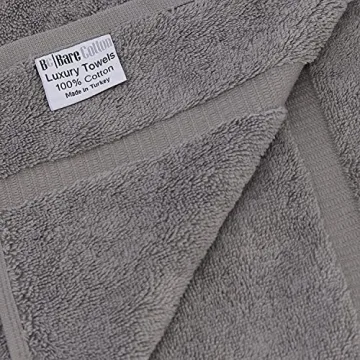 Luxurious Monogrammed Hand Towels, Set of 2 - Personalized 100% Turkish Cotton Gift - 16 x 30 Inches - Soft and Absorbent