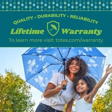 Totes Inbrella: Auto Open Windproof Flower Design Compact Umbrella