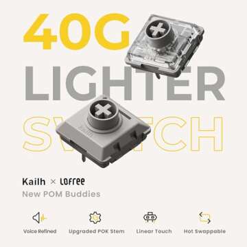 Flow Lite 84 Keys Low Profile Mechanical Keyboard, 75% Swappable Rechargeable Wireless Keyboard with...