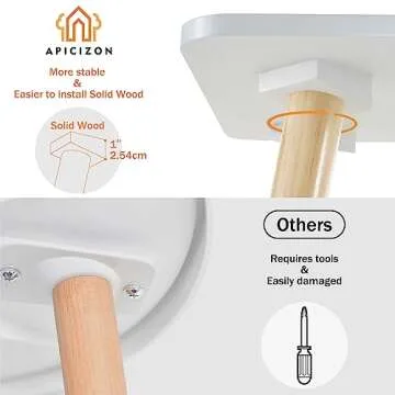 Apicizon Small Side Table – Elegant Nightstand for All