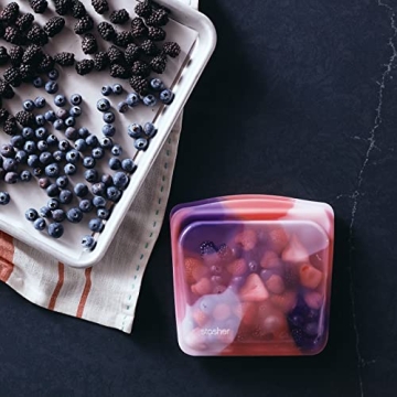 Stasher Silicone Reusable Food Storage Bags, 4-Pack