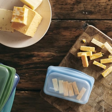 Stasher Silicone Reusable Food Storage Bags, 4-Pack