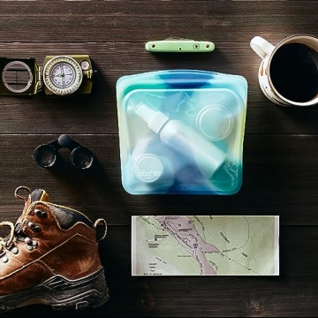 Stasher Silicone Reusable Food Storage Bags, 4-Pack