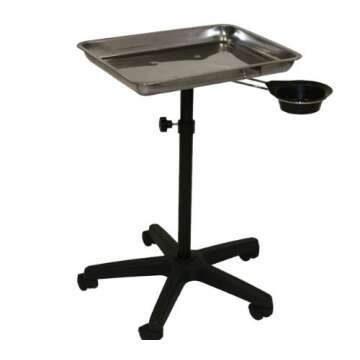 InkBed Stainless Steel Air-Lift Utility Tray with Removable Utility Cup Tattoo Equipment