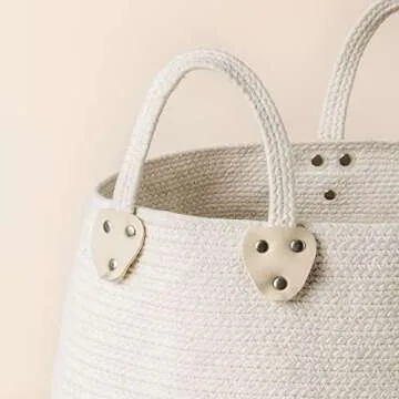 Stylish Cotton Rope Storage Basket for Home Organizing