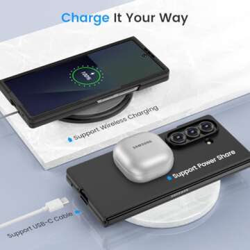 Ruky for Galaxy Z Fold 7 Slim Case with Screen Protector