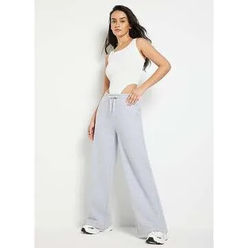 BALEAF Women's Fleece Lined Wide Leg Sweatpants