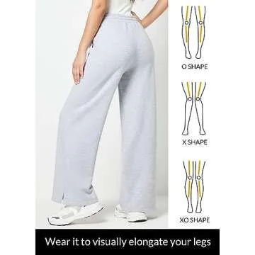 BALEAF Women's Fleece Lined Wide Leg Sweatpants