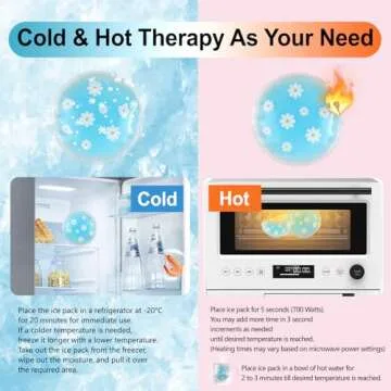 Pallesen Gel Ice Pack Reusable Cooling Eye Pads and Under Patches,Eye Hot Cold Treatment for Redness,Pain Relief Relax