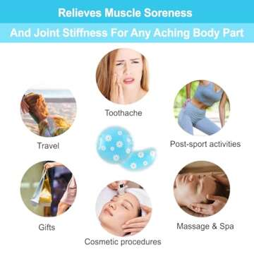 Pallesen Gel Ice Pack Reusable Cooling Eye Pads and Under Patches,Eye Hot Cold Treatment for Redness,Pain Relief Relax