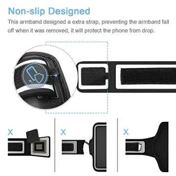 iPhone 16/15 Pro Armband with AirPods Holder for Workouts