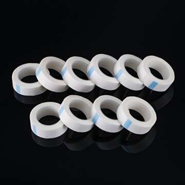 10 Rolls of White Eyelash Tapes - Fabric for Extensions