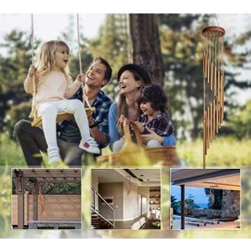 SuninYo Wind Chimes - 36" Memorial Gifts for Gardens