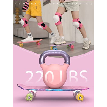 M Merkapa 22" Complete Skateboard with Colorful LED Wheels