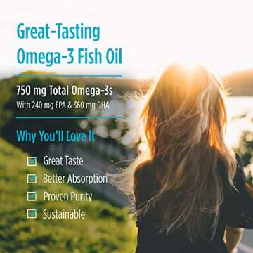 Nordic Naturals Pro Arctic Cod Liver Oil, Lemon - 180 Soft Gels - 750 mg Total Omega-3s with EPA & DHA - Heart & Brain Health, Healthy Immunity, Overall Wellness - Non-GMO - 60 Servings