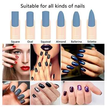 Durable 6 Pack Glass Nail File Set for Elegant Nail Care