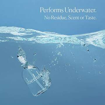 Uberlube Silicone Base Lube - 55ml Bottle Unscented Silicone Lubricant Personal Lubrication - Latex Safe Privacy Sex Lube Liquid for Couples Women & Men - Flavorless, Vaginal & Anal Lube - 1.86 Fl Oz