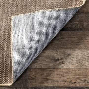 nuLOOM 8x10 Easy-Jute Area Rug - Machine Washable